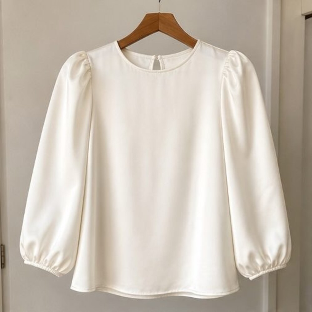 Ivory Peplum Top